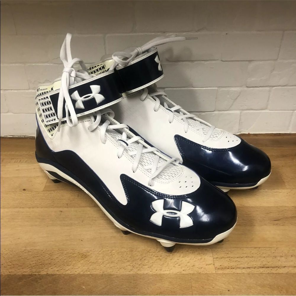 Under Armour Clutchfit Men's Football Cleats 16 White Blue  DCE Armour Guide
